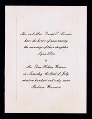 wedding invitation