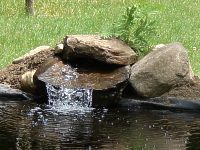 waterfall for recirculating water